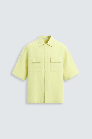 CAMISA COM BOLSOS 100% LINHO - Lima da Zara