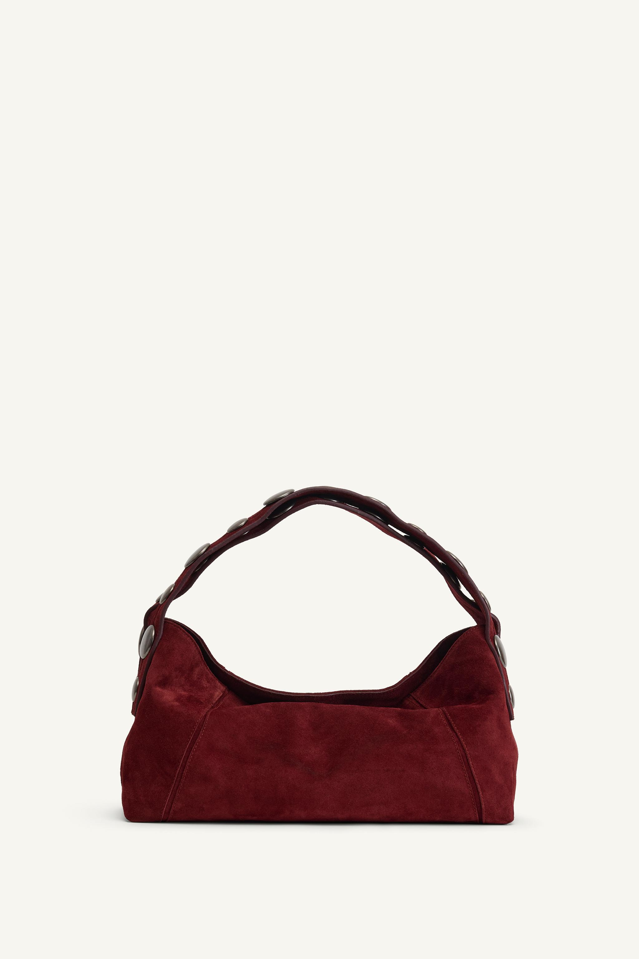 【ZARA】LTHR STDD BWLNG BG 14 スエードボストンバッグ6190/510 ZARA】LTHR STDD BWLNG BG 14 スエードボストンバッグ6190/510