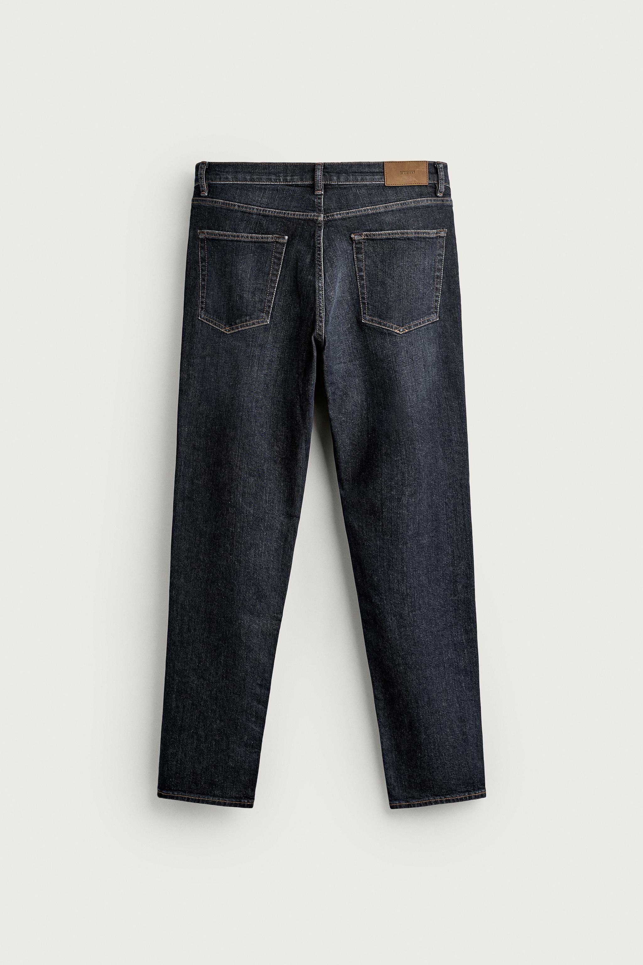 BASIC SLIM FIT JEANS — Blue