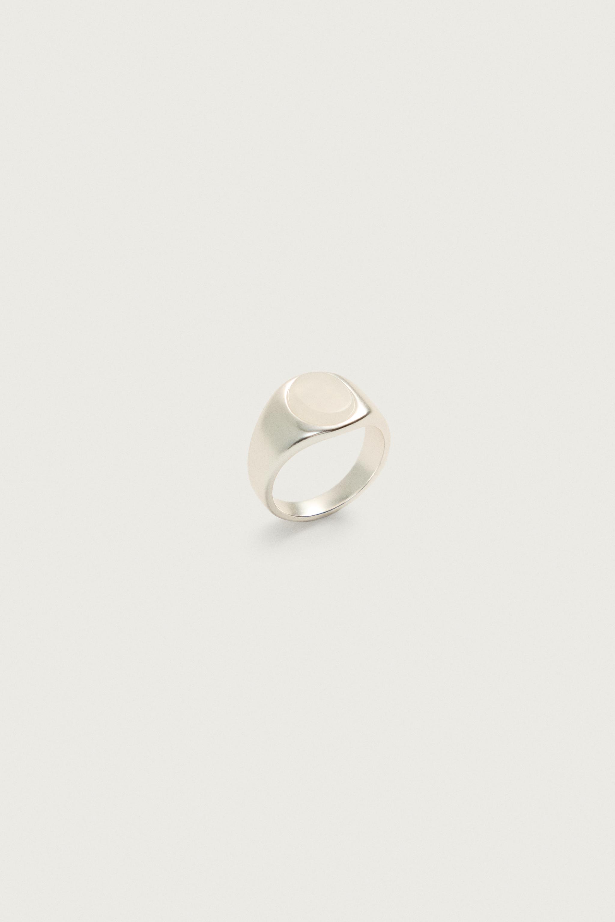 Мужские аксессуары Zara COMBINED STONE SIGNET RING — фото 5