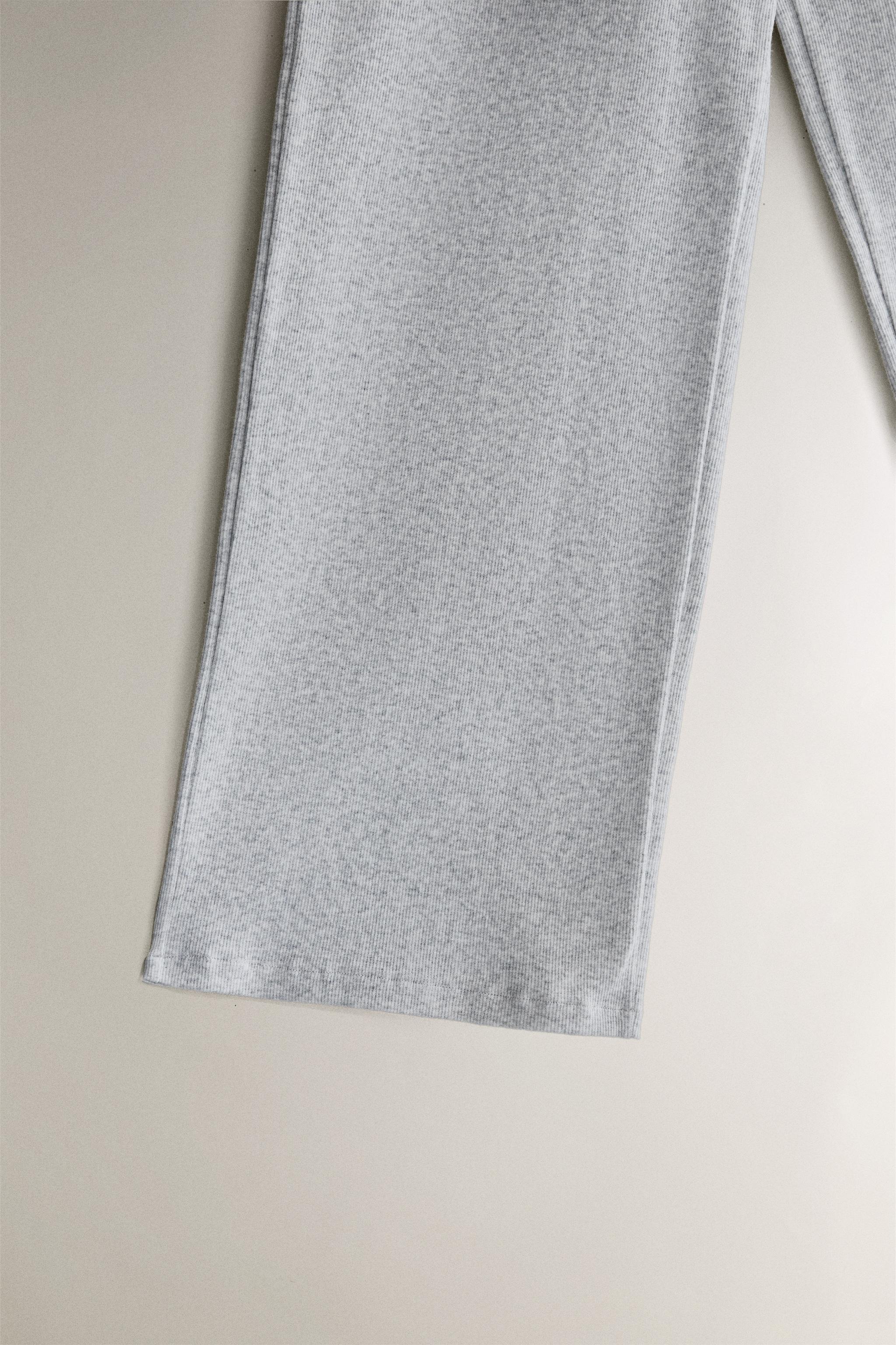 RIBBED PANTS - Gray | ZARA United States