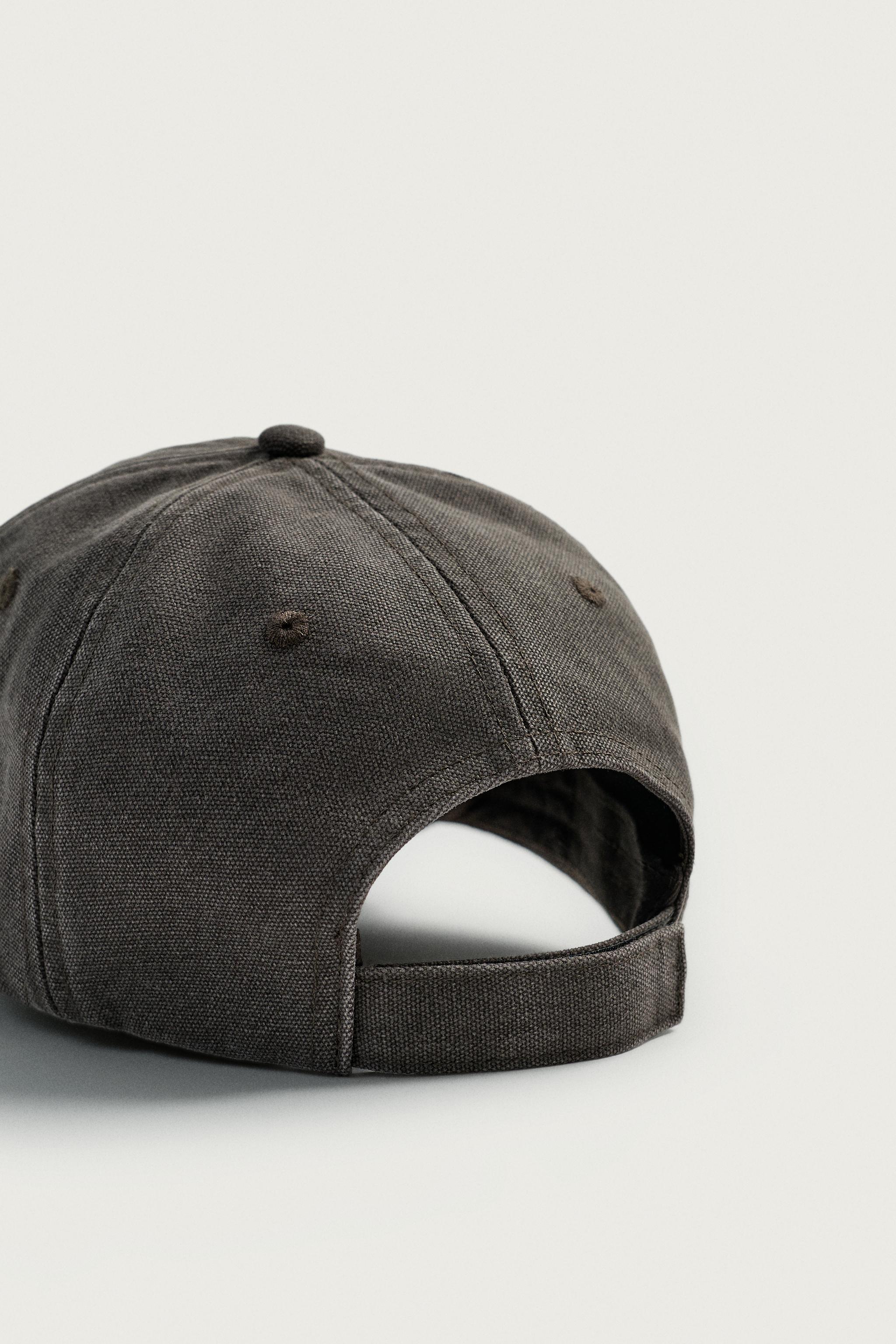WASHED EMBROIDERED TEXT CAP