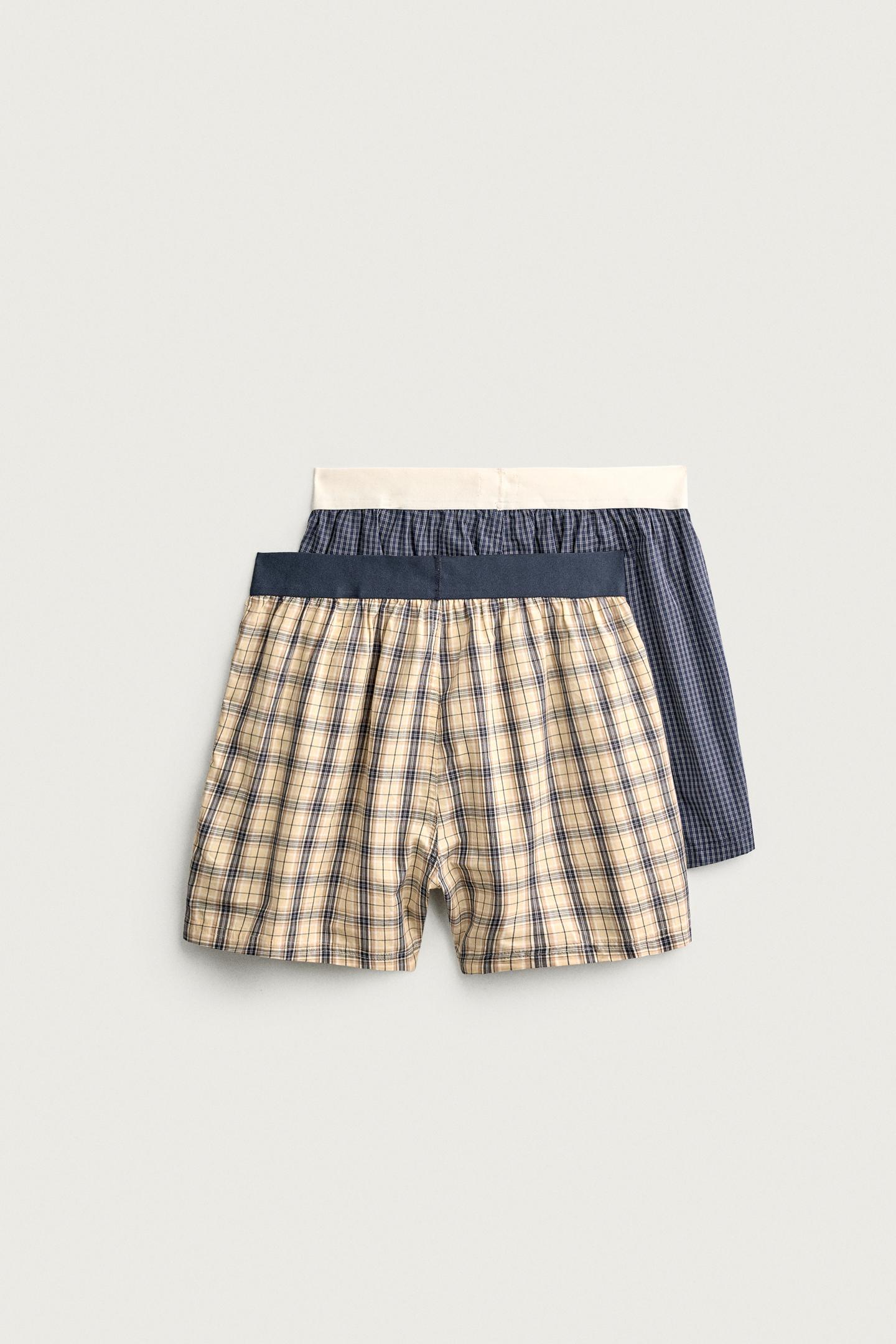 Трусы-боксеры Mixed для мужчин, поплин, 2 шт. — Zara, цвет: Various — фото 2