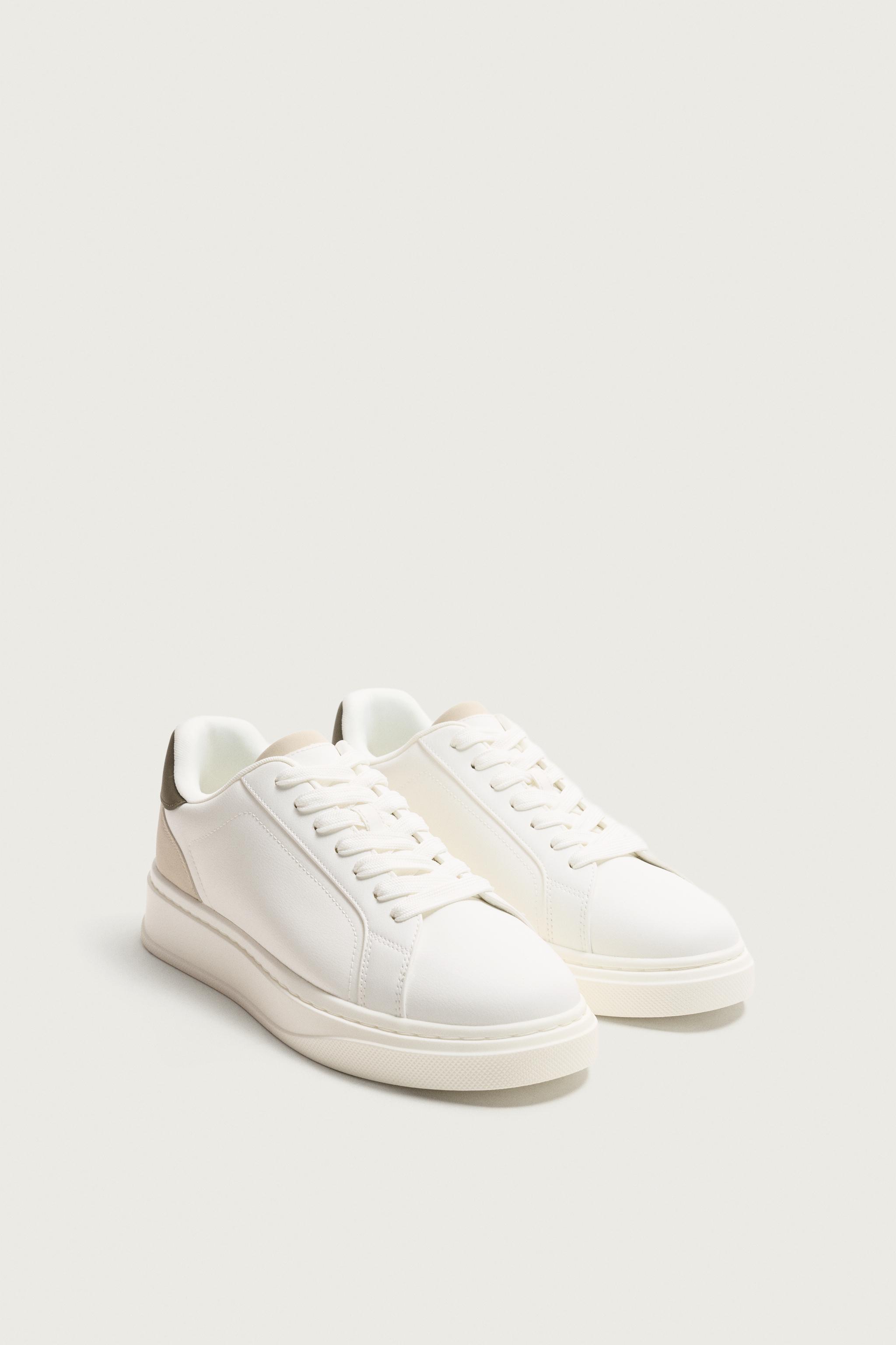 HEEL DETAIL SNEAKERS — Khaki Green