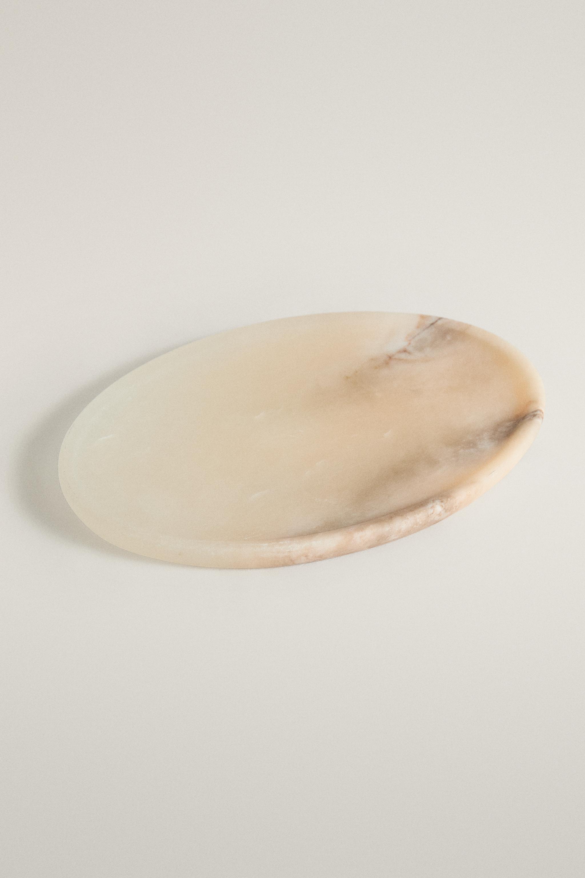 OVAL ALABASTER TRAY