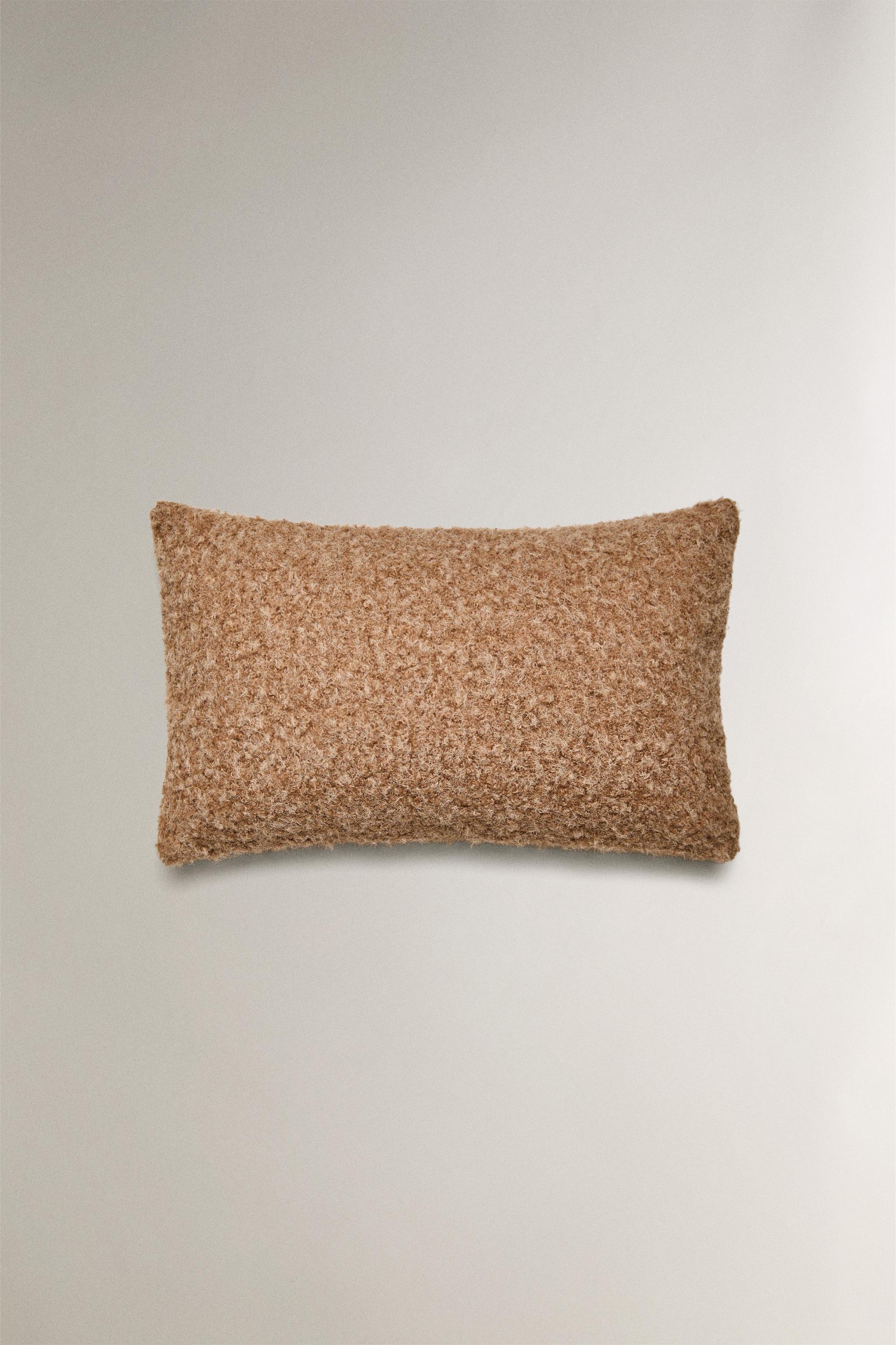 BRUSHED FUR CUSHION COVER - Light beige | ZARA United States