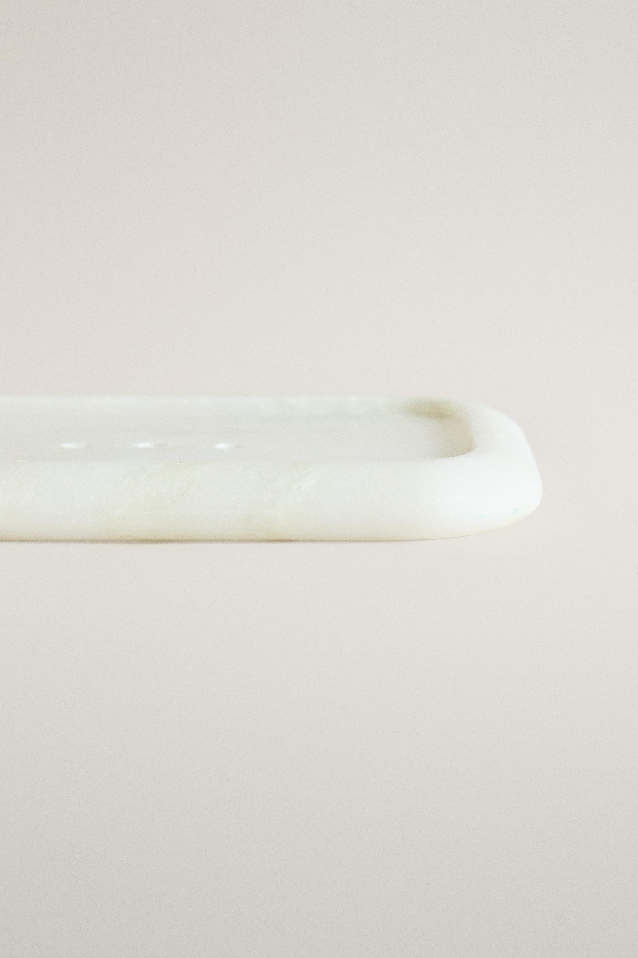 PORTE-SAVON MARBRE BLANC