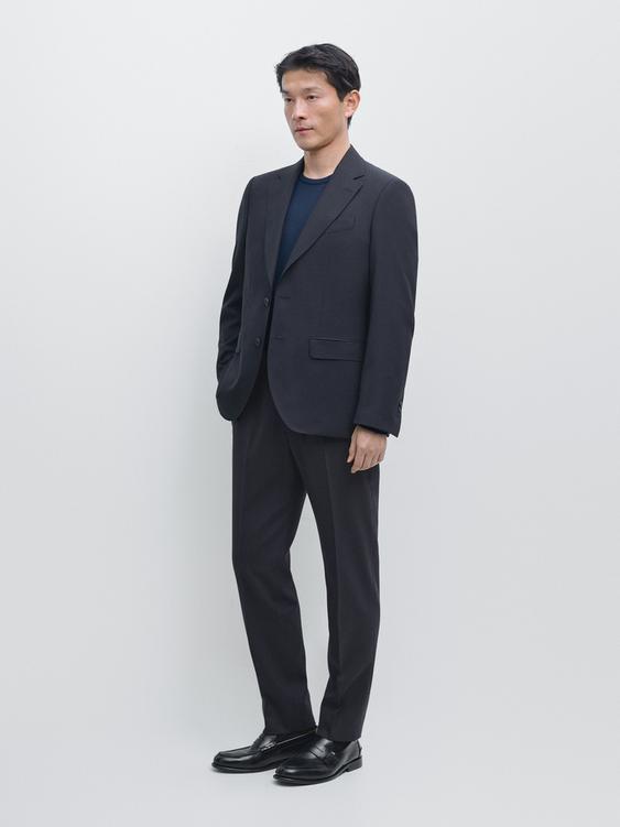 Cool wool blend suit trousers from Zara - $200