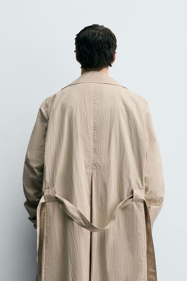 OVERSIZE FIT TRENCH COAT - Oyster-white by Zara - Image 2