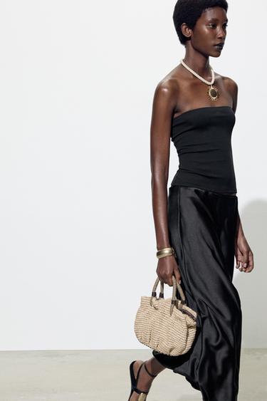 HAUT BUSTIER - Noir de Zara - Image 2