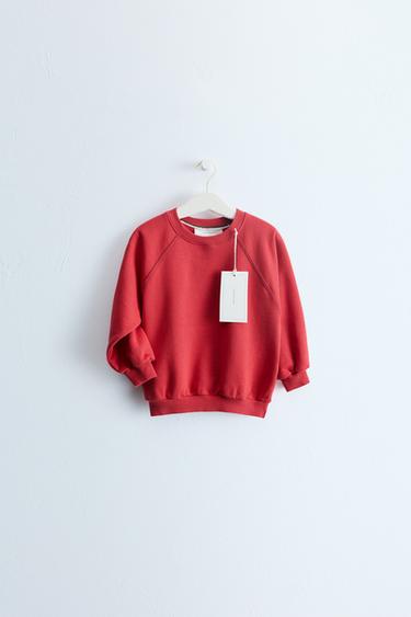 ZARA TIMELESS - سويت شيرت سادة - أحمر الخاص بـ Zara