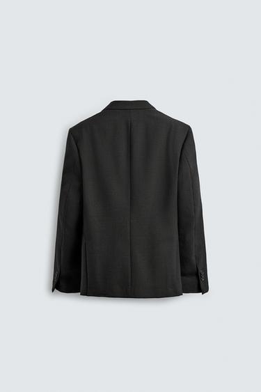 VESTE DE COSTUME 100% LAINE - Gris anthracite de Zara - Image 5