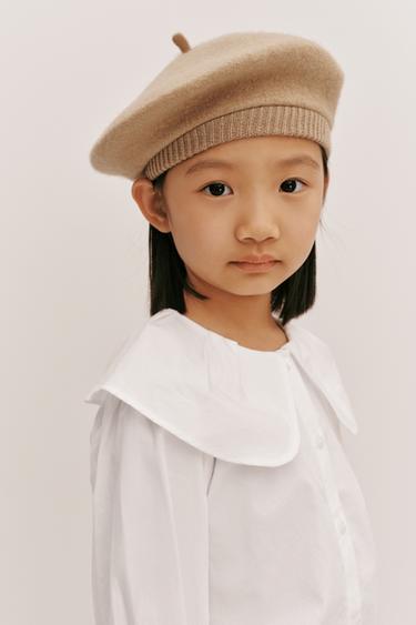 Zara 羊毛貝雷帽 - 焦糖色