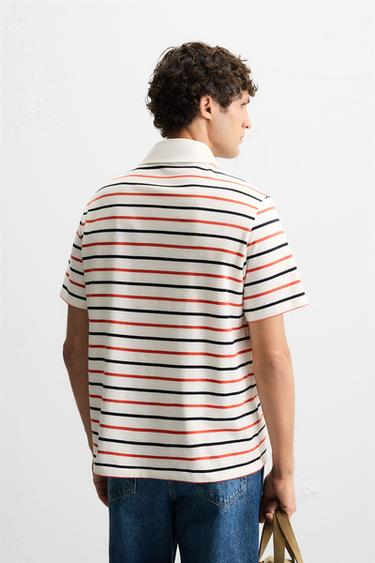 STRIPED POLO SHIRT - striped by Zara - Image 2