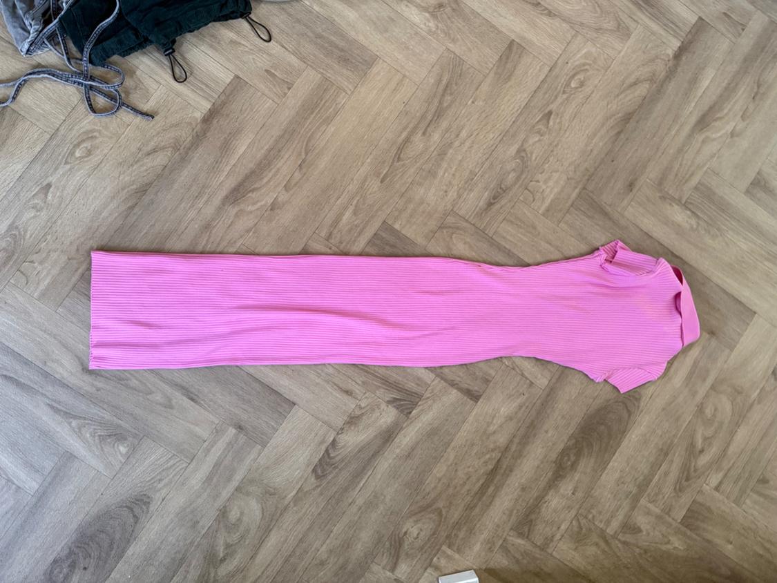 RIBBED DRESS WITH POLO COLLAR - Image 3