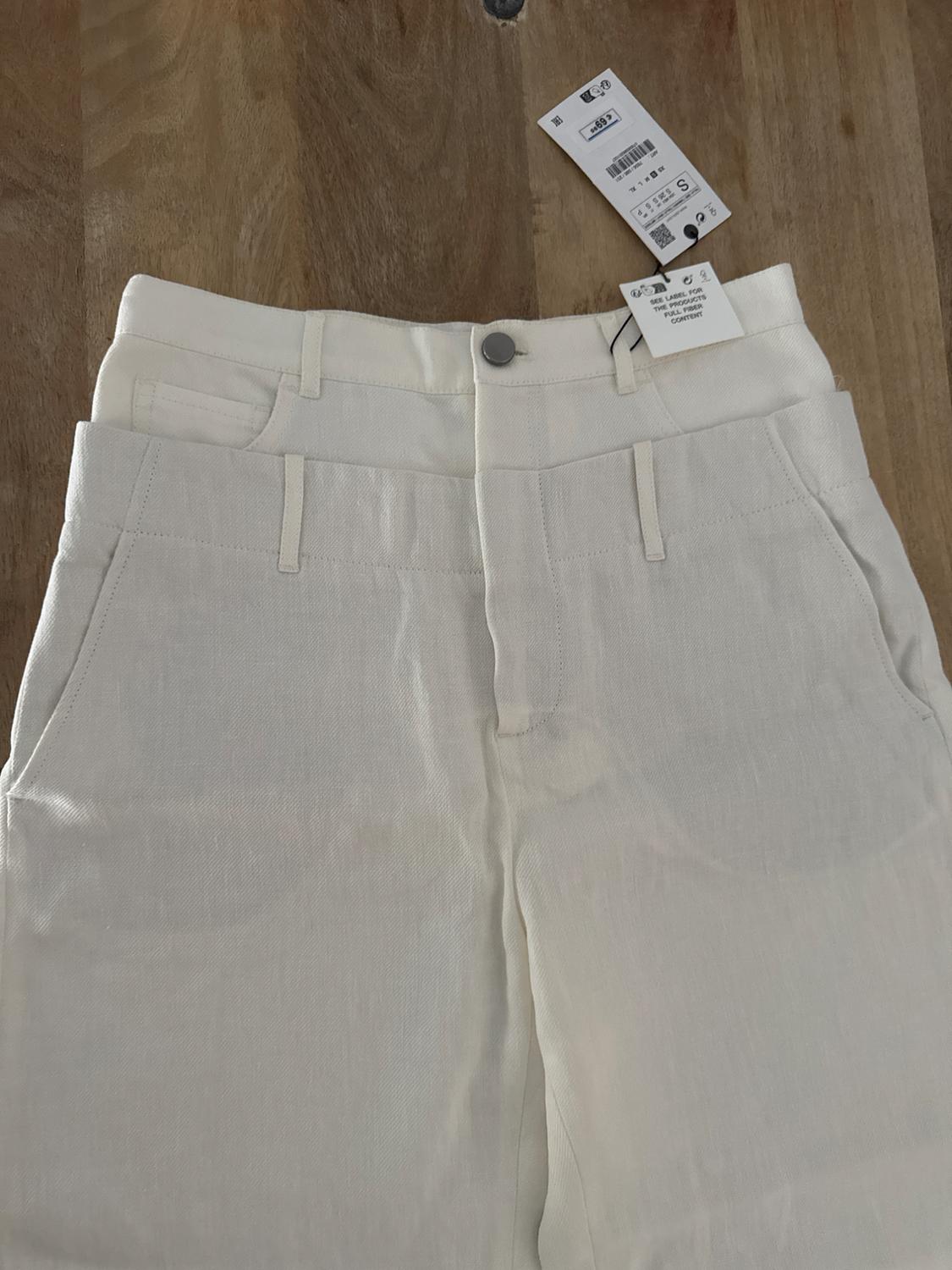 DOUBLE-WAIST LINEN BLEND TROUSERS - Image 3