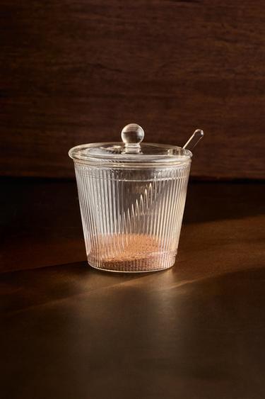 BOROSILICATE GLASS SUGAR BOWL - Transparent by Zara - Image 5