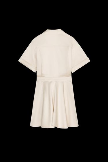 SHORT FLOUNCE DRESS - Beige by Zara