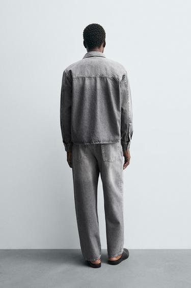 STRAIGHT-LEG JEANS - Grey by Zara - Image 2