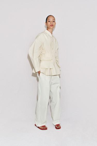 ZW COLLECTION POCKET JACKET - Light tan by Zara - Image 4