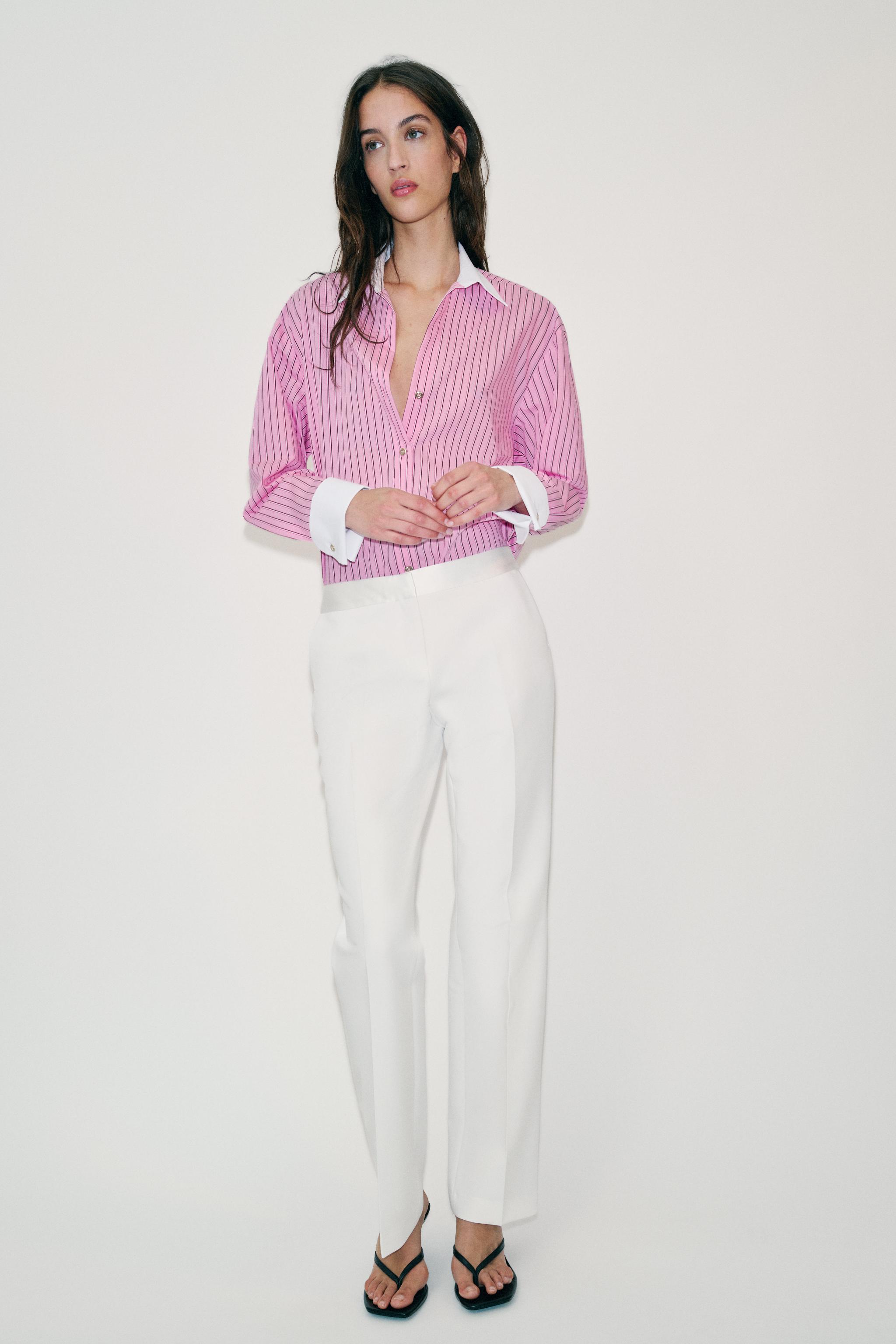 CHEMISE EN POPELINE À RAYURES