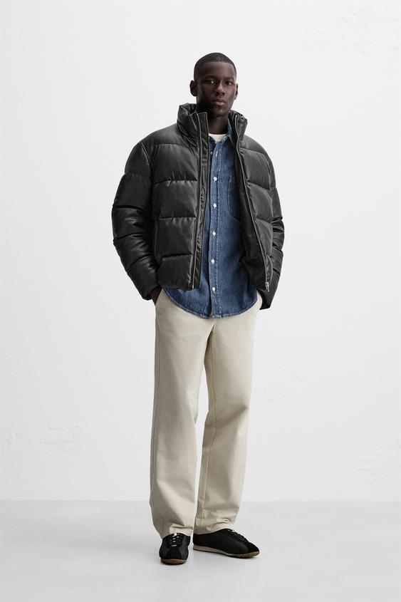 メンズ中綿入りコート | ZARA 日本