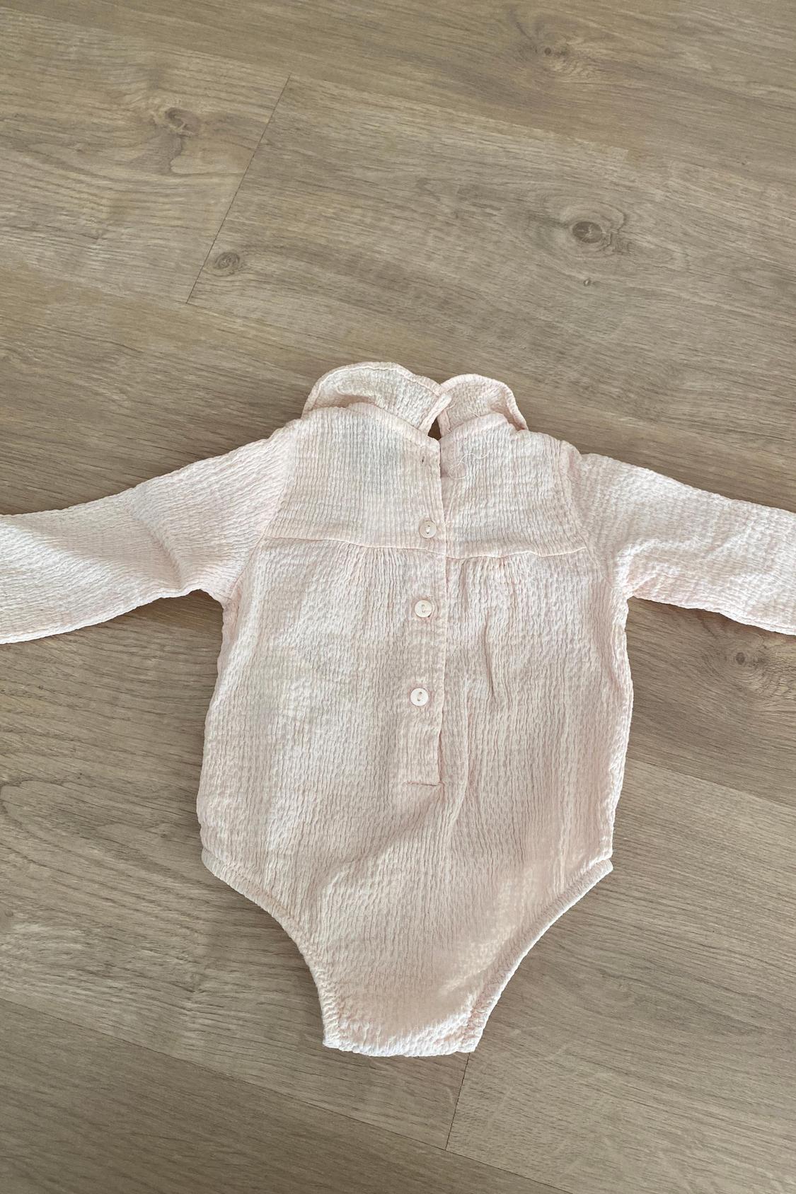 TEXTURED BODYSUIT WITH RUFFLES - Image 2