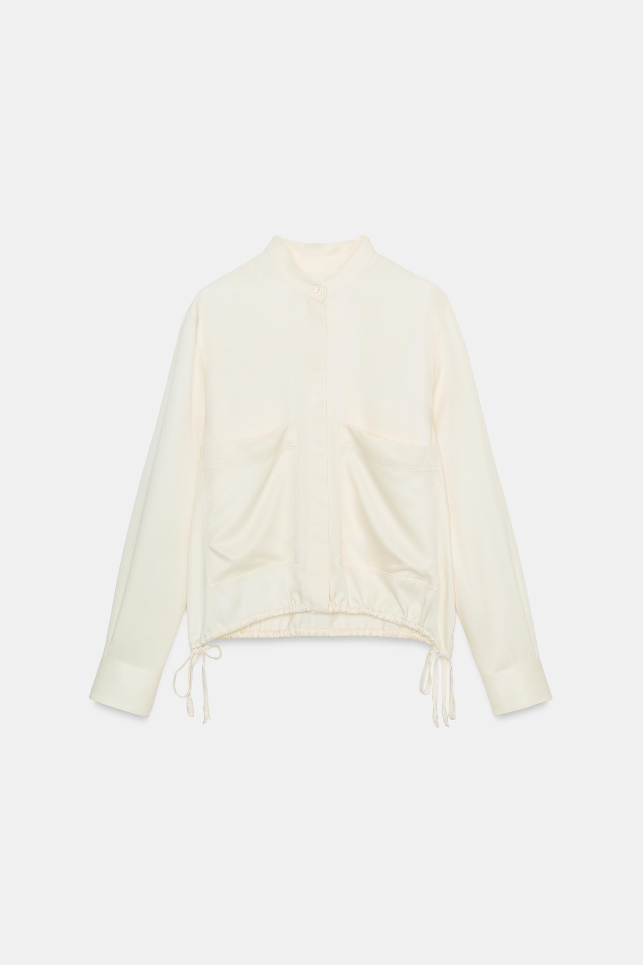 ZW COLLECTION SATIN EFFECT SHIRT