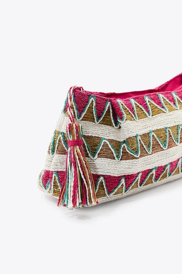 BRAIDED RECTANGULAR BAG - Multicoloured by Zara - Image 4