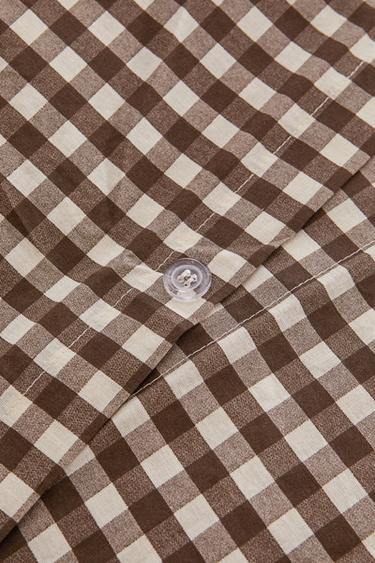 CHECK DUVET COVER - Brown by Zara - Image 2
