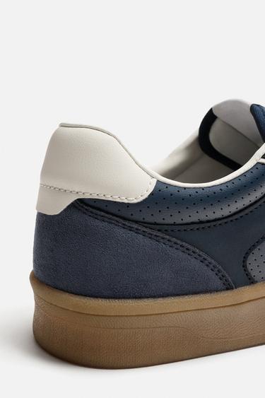 TRAINERS WITH CONTRAST SOLE - Dark Blue by Zara - Image 2