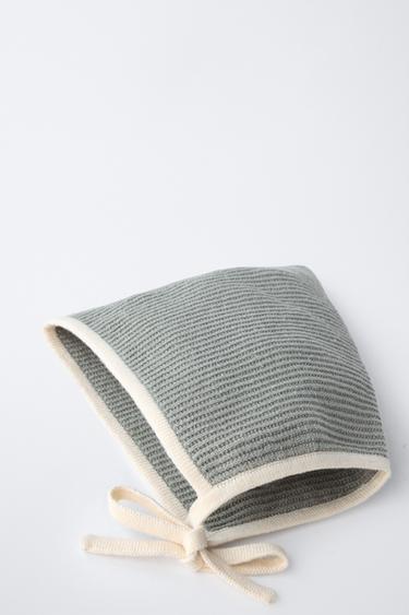 POINTED HAT WITH CONTRAST TRIM - Light khaki de Zara - Image 2