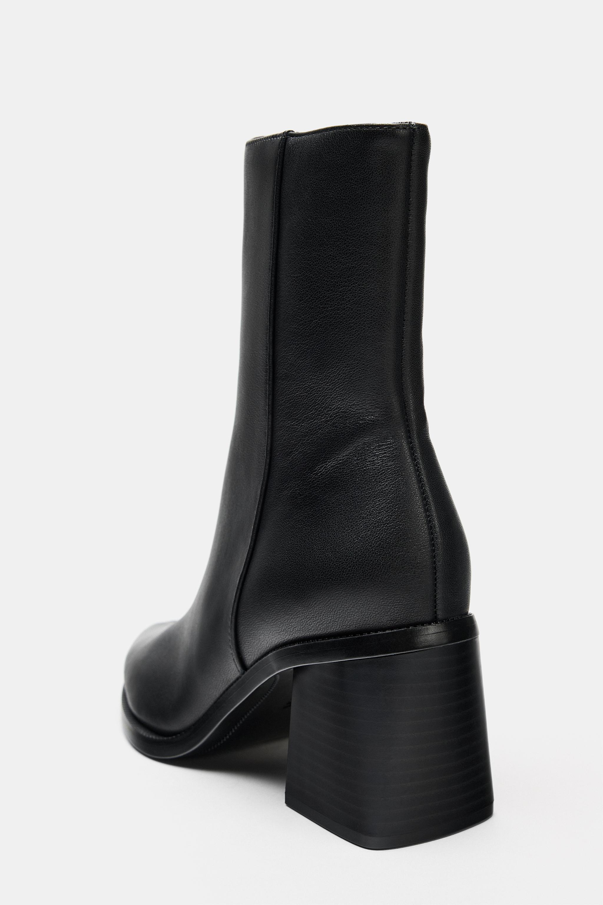 BOTTINES TALONS CUIR