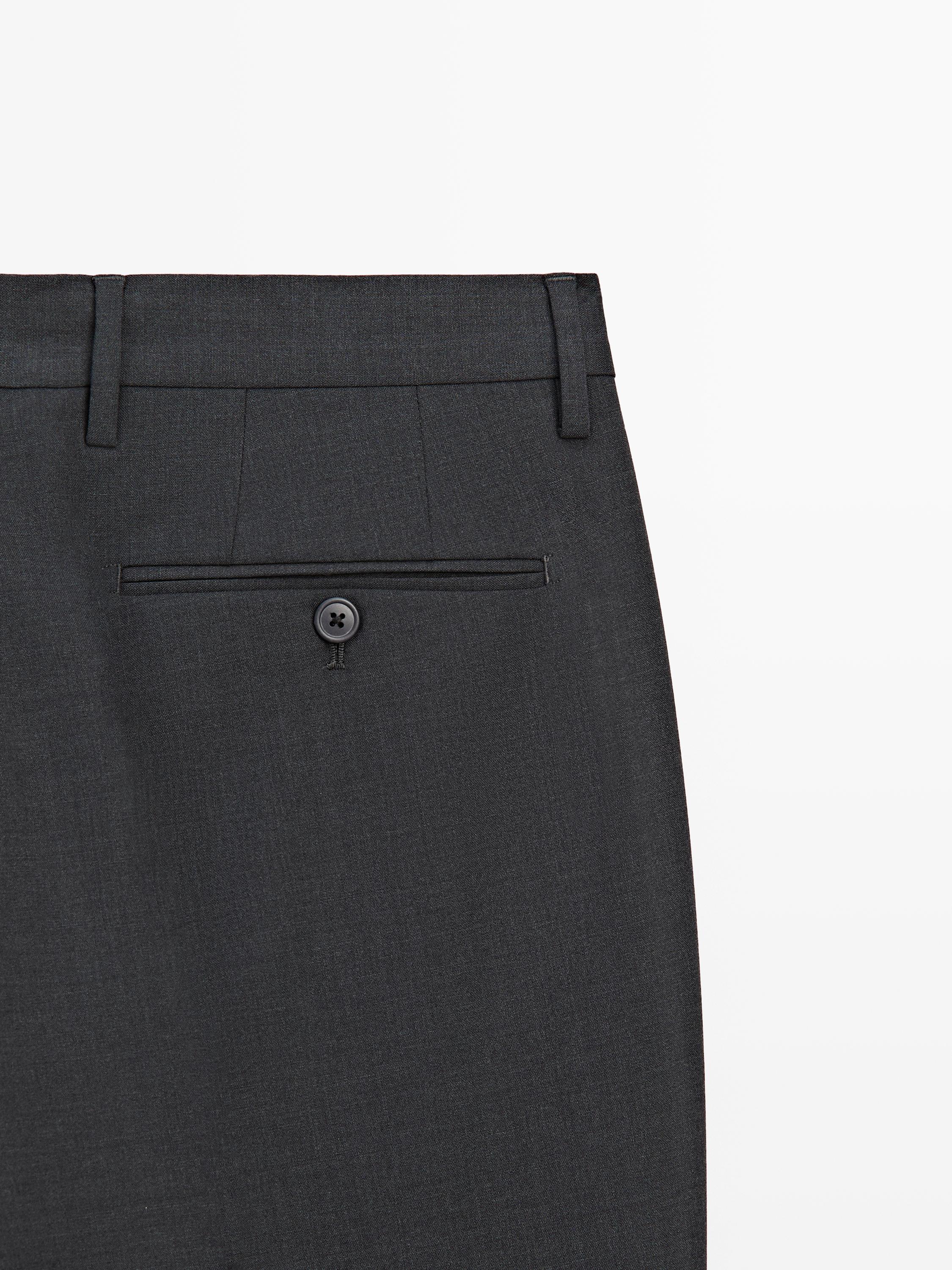 Cold wool suit trousers