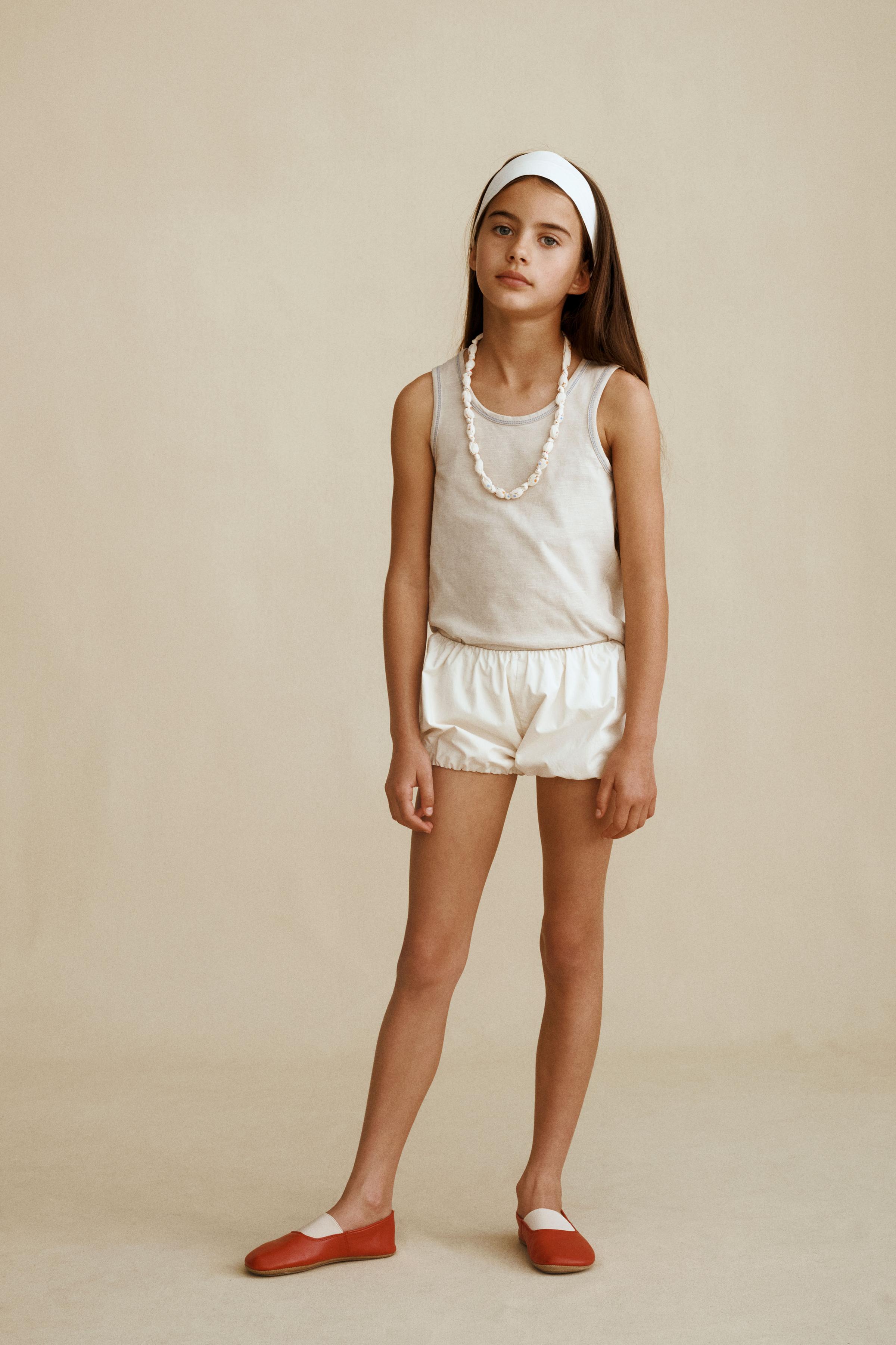 Детские футболки Zara TOPSTITCHED T-SHIRT CREATED BY CARAMEL LONDON X