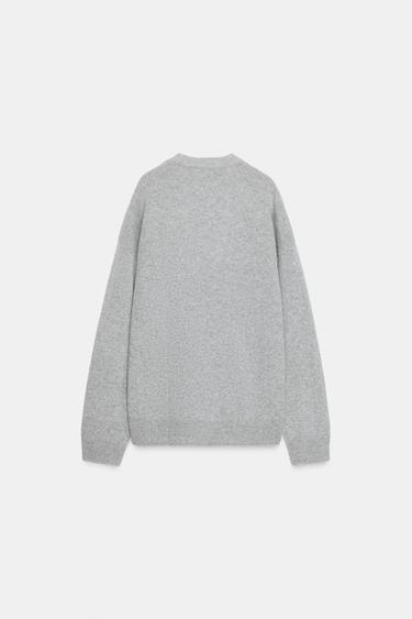 PULL OVERSIZE 100% CACHEMIRE - Gris clair de Zara - Image 4