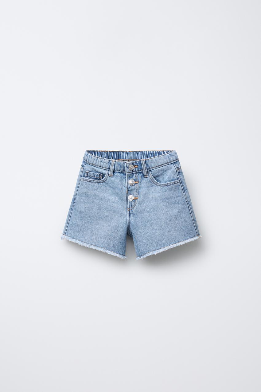 HEART POCKET DENIM SHORTS