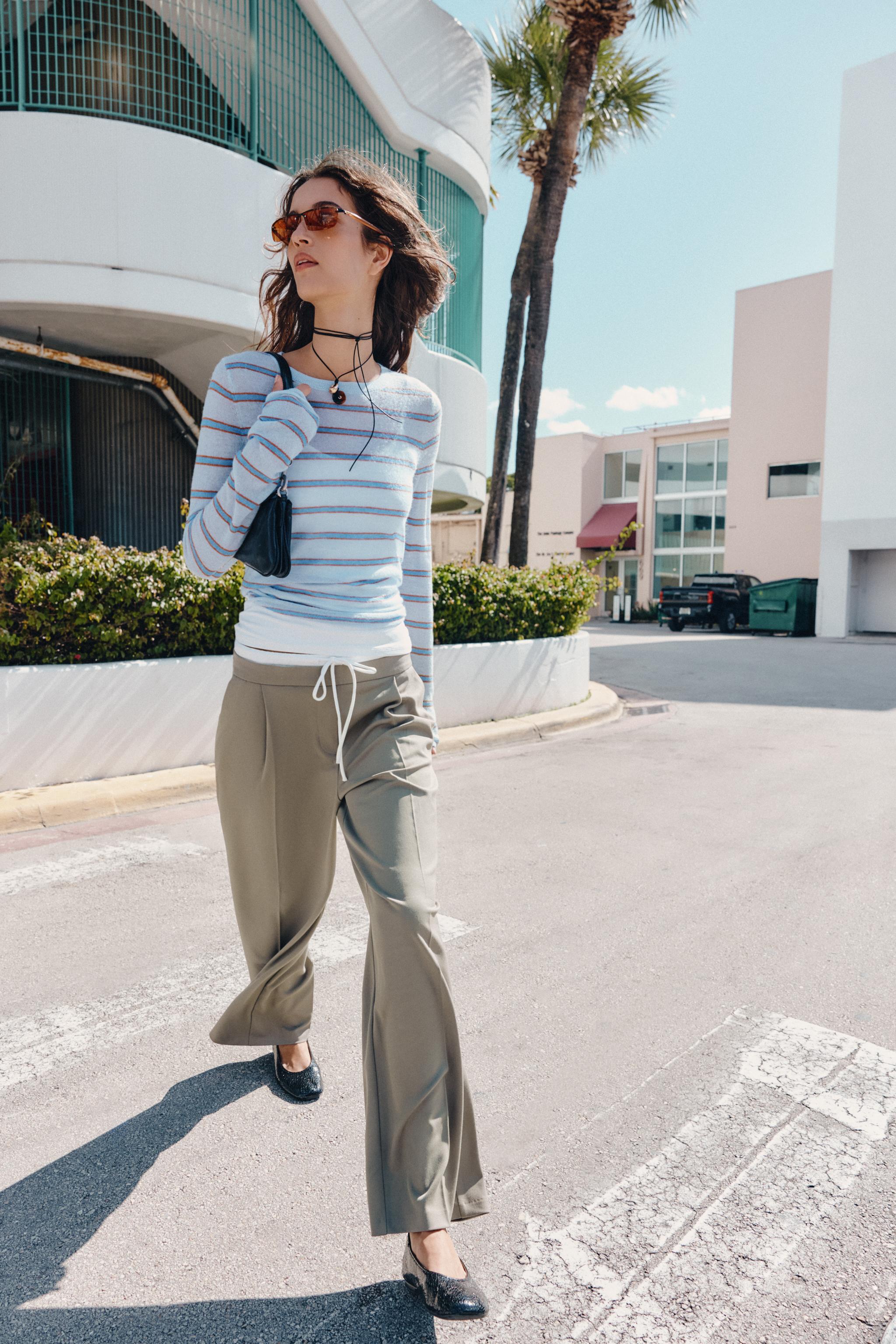 ワイドレッグパンツ | ZARA 日本