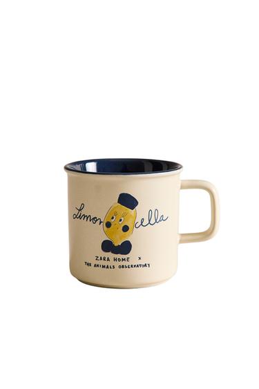 LIMONCELLA 세라믹 컵 X THE ANIMALS OBSERVATORY리 - Zara 멀티컬러