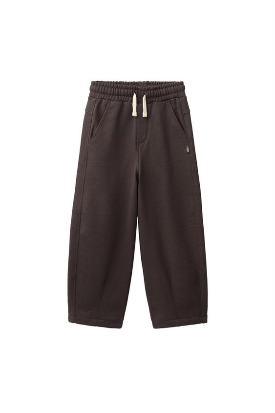 BARREL PLUSH TROUSERS - Chocolate by Zara - Image 0