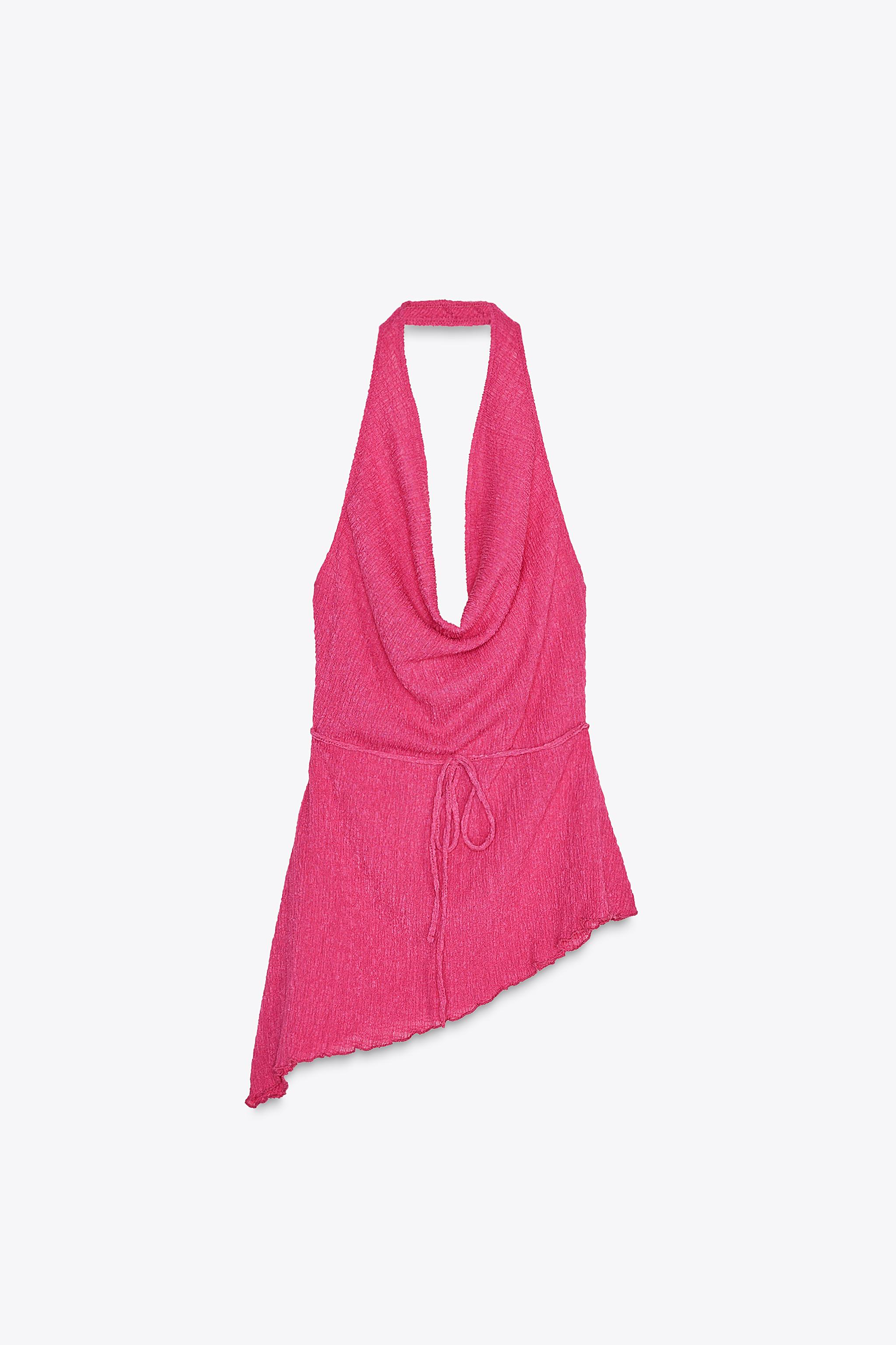 TEXTURED ASYMMETRIC TOP - Fuchsia | ZARA Canada TEXTURED ASYMMETRIC TOP - Fuchsia | ZARA Canada