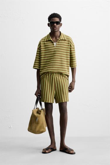 STRIPED BERMUDA SHORTS - Multicoloured by Zara - Image 0