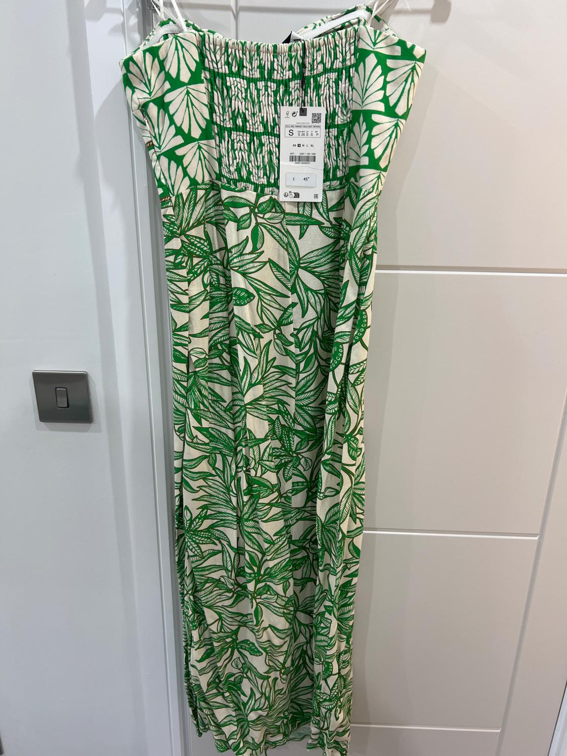 STRAPLESS PRINTED DRESS - Image 3