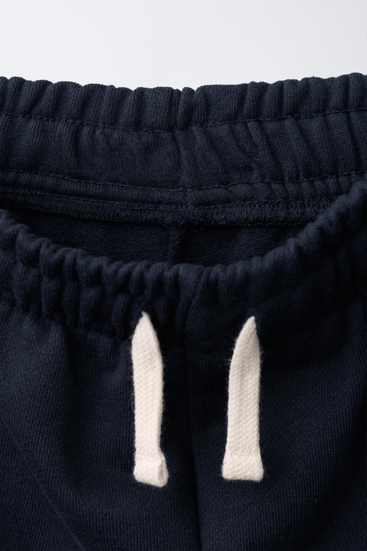 Детские брюки Zara Text Barrel Jogging, цвет: Тёмный тёмно-синий — фото 4
