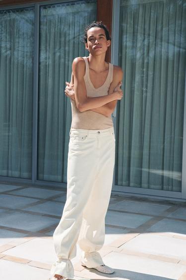 FADED-EFFECT T-SHIRT - Beige-pink by Zara - Image 2