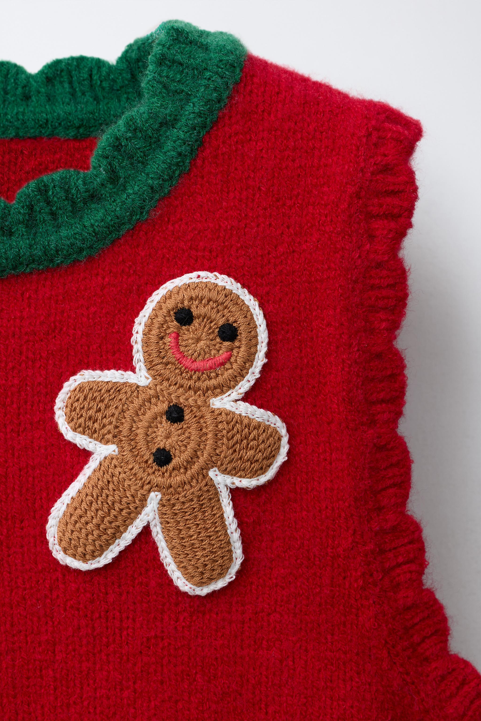 CROCHET PATCH KNIT VEST