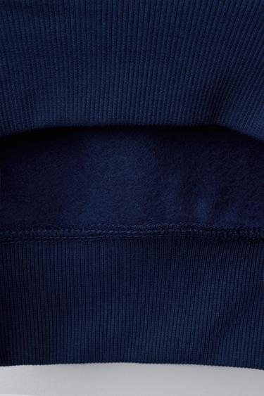 SLOGAN PRINT HOODIE - Blue by Zara - Image 3