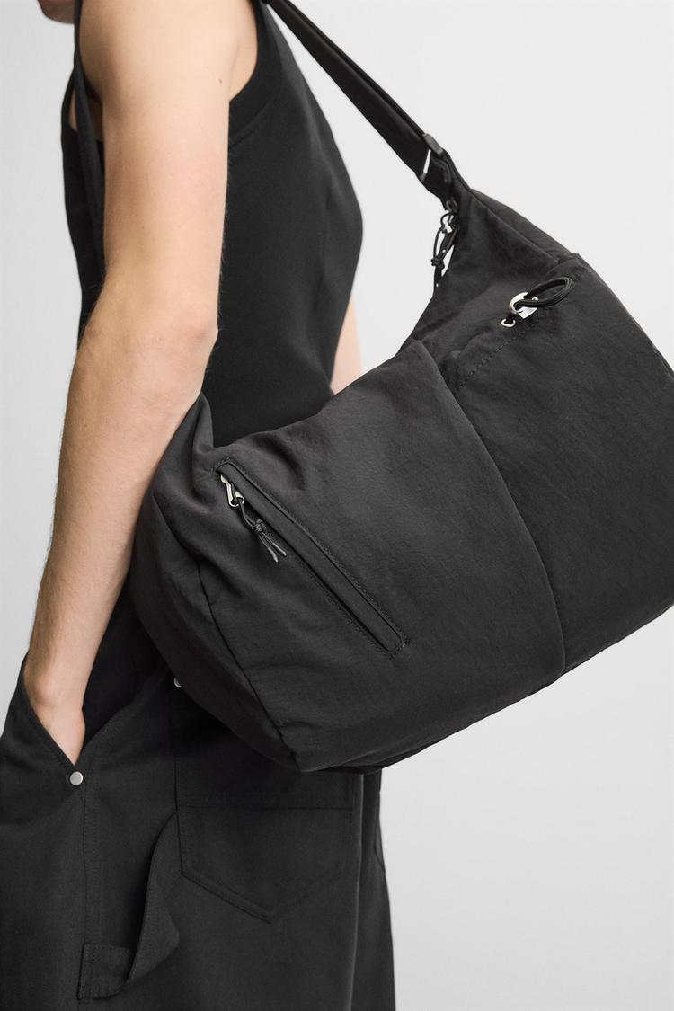 Ledertasche Zara Tasche Leder Schwarz FUNKTIONSTASCHE MIT MEHREREN