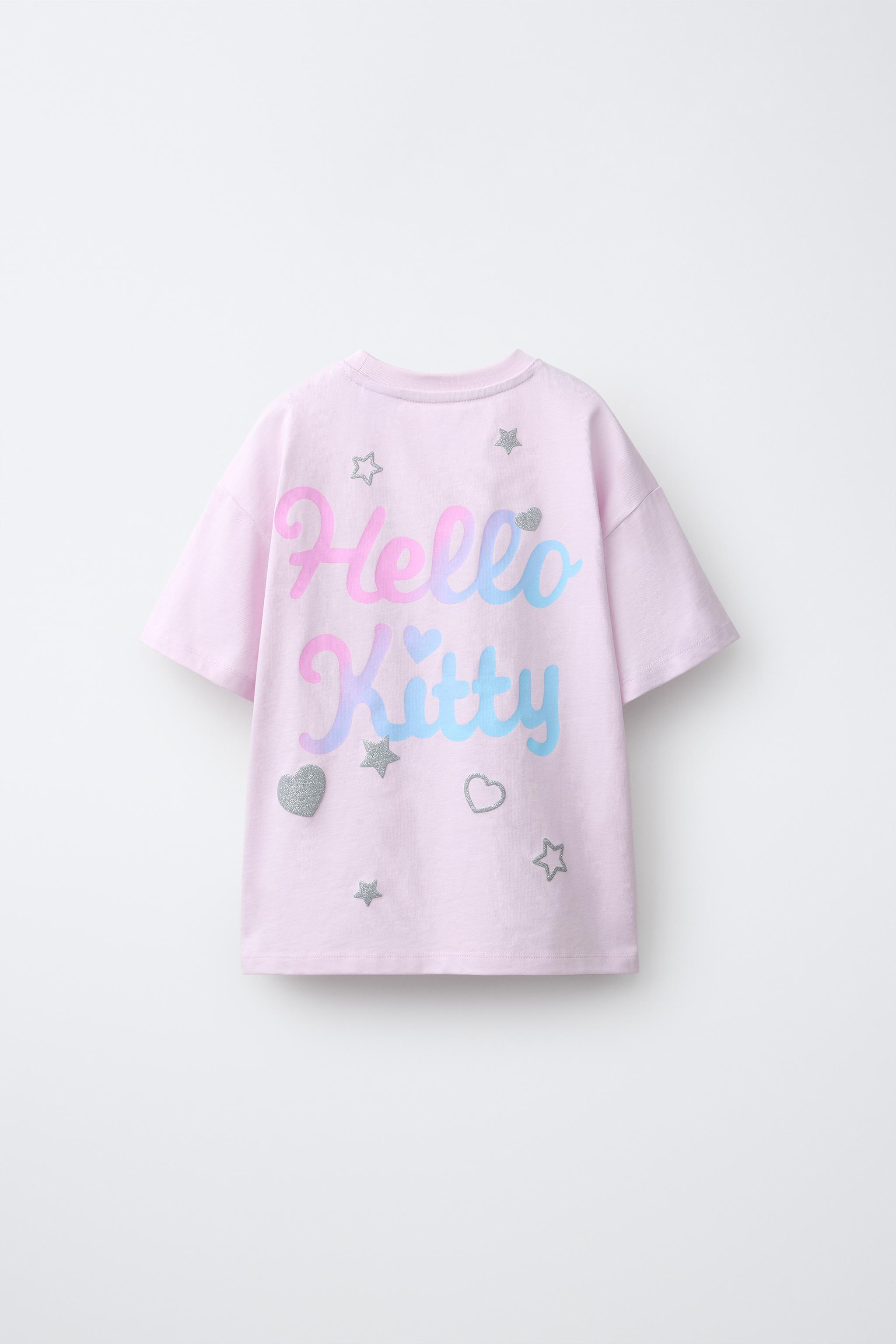 HELLO KITTY © SANRIO BUTTERFLY T-SHIRT — Pink