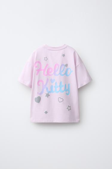 HELLO KITTY © SANRIO BUTTERFLY T-SHIRT — Pink 2